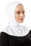 Sportif Plain - Hijab Pratique Viscose Blanc