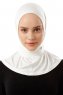 Sportif Plain - Hijab Pratique Viscose Creme