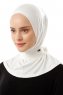 Sportif Plain - Hijab Pratique Viscose Creme