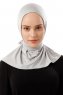 Sportif Plain - Hijab Pratique Viscose Gris Clair