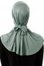 Sportif Plain - Hijab Pratique Viscose Vert