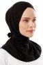 Sportif Cross - Hijab Pratique Viscose Noir & Gris Clair
