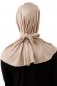 Sportif Cross - Hijab Pratique Viscose Taupe Clair