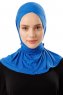 Sportif Cross - Hijab Pratique Viscose Bleu