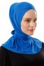 Sportif Cross - Hijab Pratique Viscose Bleu