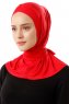 Sportif Cross - Hijab Pratique Viscose Rouge