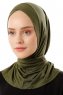 Sportif Cross - Hijab Pratique Viscose Kaki