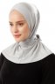 Sportif Cross - Hijab Pratique Viscose Gris Clair