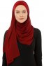 Alara Plain - Hijab Chiffon One Piece Bordeaux