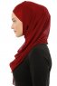 Alara Plain - Hijab Chiffon One Piece Bordeaux