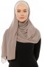 Alara Plain - Hijab Chiffon One Piece Taupe Clair