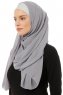 Alara Plain - Hijab Chiffon One Piece Gris Foncé