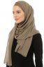 Alara Plain - Hijab Chiffon One Piece Olive Verte