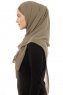 Alara Plain - Hijab Chiffon One Piece Olive Verte