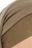 Alara Plain - Hijab Chiffon One Piece Olive Verte
