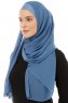 Alara Plain - Hijab Chiffon One Piece Indigo