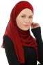 Alara Cross - Hijab Chiffon One Piece Bordeaux