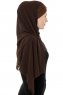 Alara Cross - Hijab Chiffon One Piece Marron