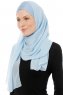 Alara Cross - Hijab Chiffon One Piece Bleu Clair