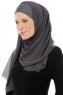 Alara Cross - Hijab Chiffon One Piece Anthracite