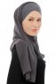 Alara Cross - Hijab Chiffon One Piece Anthracite