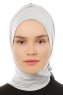 Isra Plain - Hijab One-Piece Viscose Gris Clair