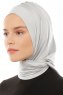 Isra Plain - Hijab One-Piece Viscose Gris Clair