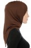 Isra Cross - Hijab One-Piece Viscose Marron
