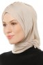 Isra Cross - Hijab One-Piece Viscose Taupe Clair