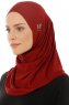 Hanfendy Plain Logo - Hijab One-Piece Bordeaux