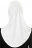 Hanfendy Cross Logo - Hijab One-Piece Blanc