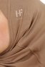 Hanfendy Cross Logo - Hijab One-Piece Taupe Foncé