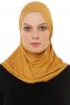 Hanfendy Cross Logo - Hijab One-Piece Moutarde