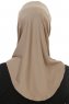 Micro Cross - Hijab One-Piece Taupe Foncé