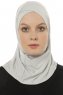 Micro Cross - Hijab One-Piece Gris Clair