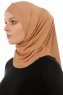 Micro Cross - Hijab One-Piece Caramel
