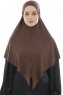 Ajda - Hijab Zip Marron