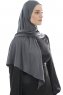 Ajda - Hijab Zip Gris Foncé