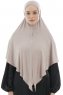 Ajda - Hijab Zip Gris Pierre