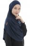 Roxelana - Hijab Al Amira Bleu Marin Longue