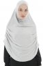Roxelana - Hijab Al Amira Gris Clair Longue