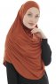 Roxelana - Hijab Al Amira Rouge Brique Longue