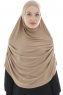 Roxelana - Hijab Al Amira Marron Clair Longue