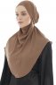 Ebrar - Hijab Al Amira Crepe Chiffon Marron
