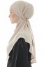 Ebrar - Hijab Al Amira Crepe Chiffon Taupe Clair
