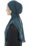 Ebrar - Hijab Al Amira Crepe Chiffon Vert Foncé
