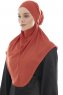Ebrar - Hijab Al Amira Crepe Chiffon Rouge Brique