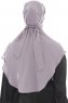 Ebrar - Hijab Al Amira Crepe Chiffon Gris Pierre