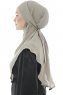 Ebrar - Hijab Al Amira Crepe Chiffon Sand 