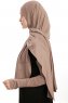 Azize - Pro Scarf Sport Hijab Set Taupe Foncé